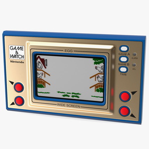 3D model Nintendo Game and Watch Egg Handheld Game Console Turned Off