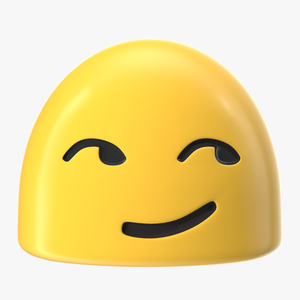 Smirking Face Android Emoji 3D