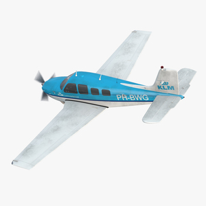 Beechcraft Bonanza 3 Rigged 3D