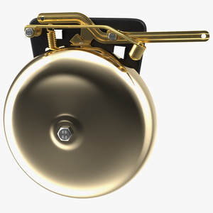 Brass Boxing Bell Rigged 3D model