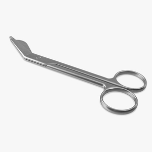 3D model Medical Bandage Scissors Steel