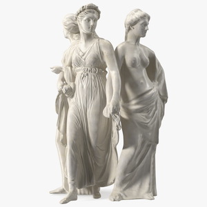 Three Nymphs Statue for 3D Print 3D