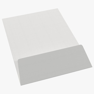 Pocket Envelope White Paper Rigged 3D model