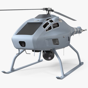 UMS Skeldar V200 UAV Helicopter Rigged for Maya 3D