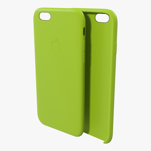 3D iPhone 6 plus Silicone Case Green model