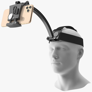 Mannequin Head with Smartphone Holder 3D