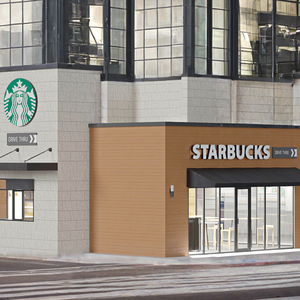 3D Starbucks Shop Building model