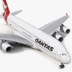 Airbus A380 900 Qantas 3D