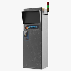 Industrial Control Panel 3D model