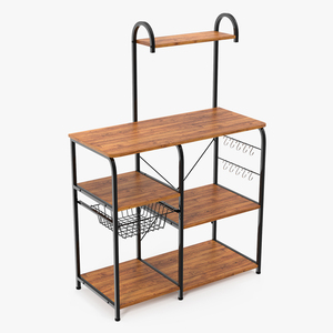 Vintage Kitchen Bakers Rack 3D