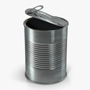 3D model Open Empty Tin Can 2