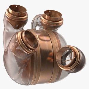 Steampunk Artificial Heart Concept 3D model