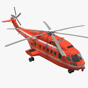 3D Avicopter AC313 Fire Attack Helicopter model