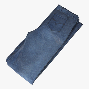 Folded Jeans 3D