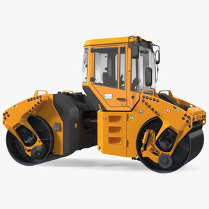 3D model Articulated Tandem Vibratory Road Roller