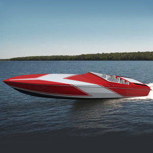 3D Speedboat Red model