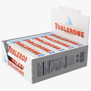 3D model Toblerone White Chocolates Box