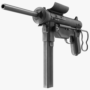 M3 Grease Gun Submachine Gun 45 Caliber 3D model