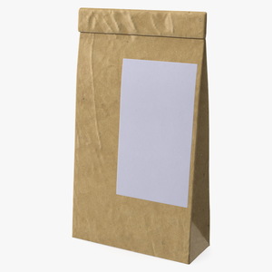 3D model Paper Packaging Bag with Label