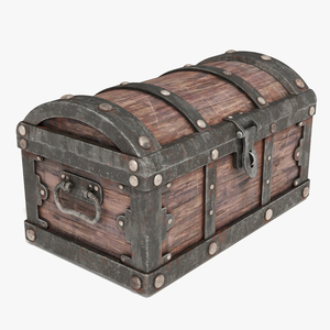 3D Rustic Treasure Chest