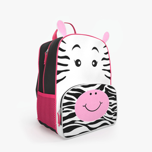 Cartoon Zebra Kids Backpack 3D