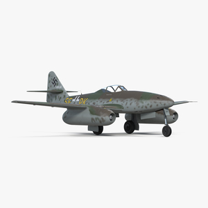 3D Fighter Aircraft Messerschmitt Me 262 Schwalbe