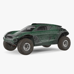 3D Off Road Racing Electric SUV Dirty Rigged