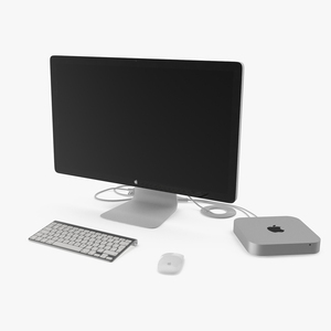 3D Mac Mini with Monitor