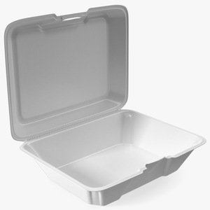 Disposable Food Tray Rigged 3D