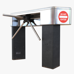 3D Tripod Turnstile 2 model