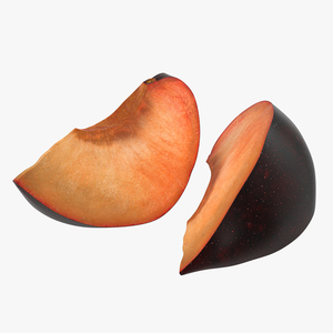 3D Sliced Plum