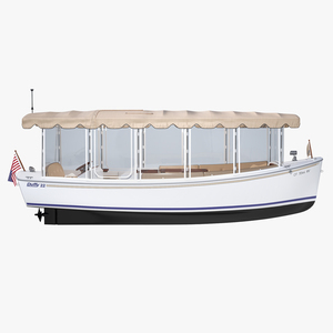 3D model Duffy 22 Bay Island Electric Boat Rigged