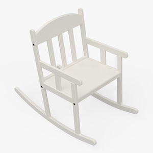 3D model Rocking Chair for Children Room IKEA SUNDVIK White