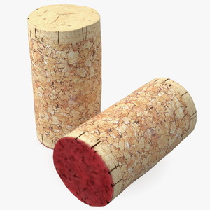 Traditional Wine Cork Stopper 3D model