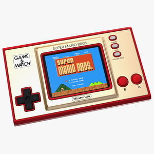 3D Nintendo Game and Watch Console Super Mario Bros model