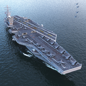 3D Aircraft Carrier USS Ronald Reagan CVN 76