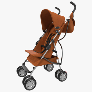 3D model Baby Stroller Orange