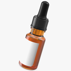 3D Amber Glass Dropper Bottle 20ml