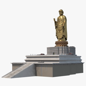 3D model Spring Temple Buddha