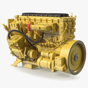 3D Tractor Diesel Engine