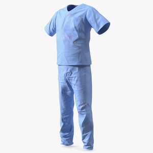 3D Dr Dress Scrub Suit for Man Blood Stained