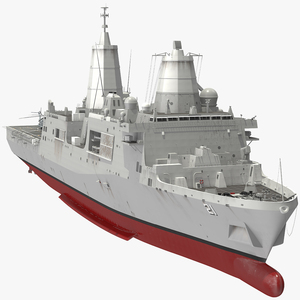 3D San Antonio Class with Sikorsky MH 53 Pave Low