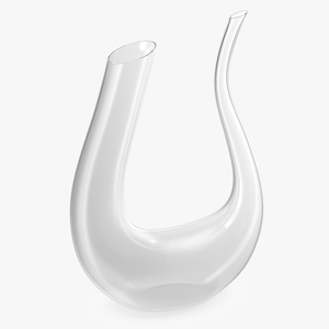 U Shaped Horn Wine Decanter 3D