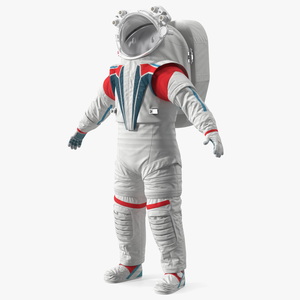 3D Modern Next Gen Spacesuit Empty