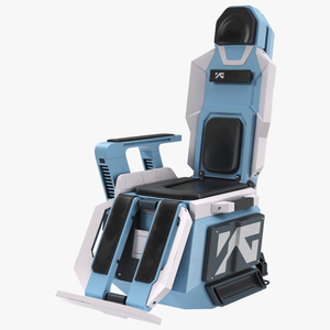 Sci-fi Pilot Seat 3D