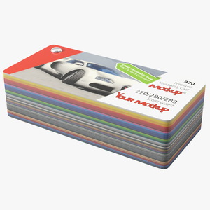 3D Color Palette Guide Folded Mockup model