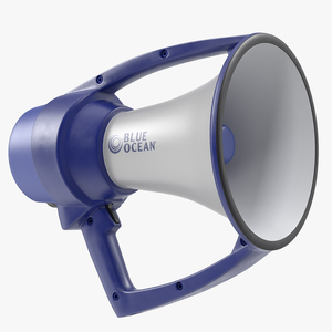 3D Blue Ocean Waterproof Megaphone