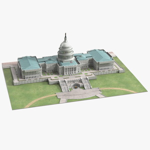 3D model Washington DC United States Capitol