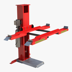 3D model Single Post Car Lift