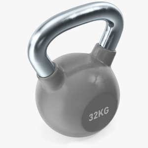 3D model Vinyl Coated Wide Handle Kettlebell 32kg